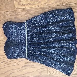 City Triangles Navy Sequined Dress sz 13